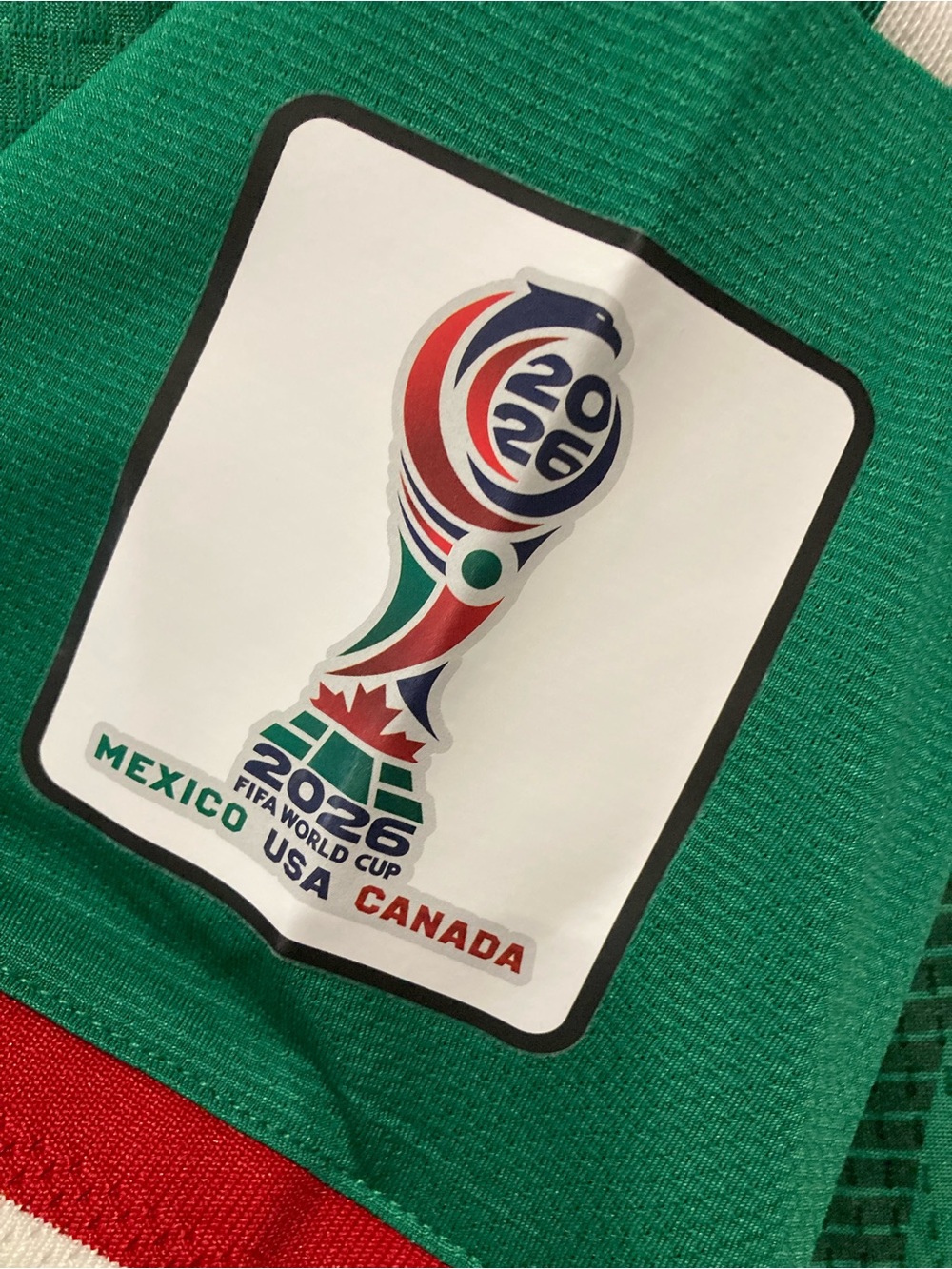 2026 World Cup Green Mexico Jersey with White Number 11 GIMENES - Picture 7 of 11